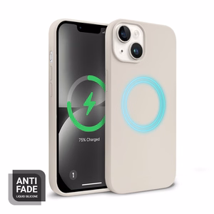 Crong Color Cover Magnetic ümbris seadmele iPhone 14 Plus, MagSafe'iga ühilduv, kivibeež