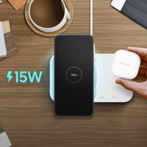 Samsung Wireless Laadija Duo EP-P5400BWEGEU induktiivne laadija 15W - valge