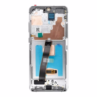 LCD Display jaoks SAMSUNG S20 Ultra valge SOFT OLED with frame