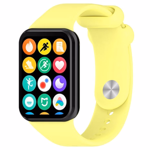 СИЛИКОНОВЫЙ РЕМЕШОК MI BAND 8 PRO/M8 PRO (6). ЖЕЛТЫЙ
