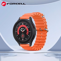 Strap to Samsung Galaxy Watch Forcell Forcell F-Design FS01 Silikoon holes 22 mm oranž