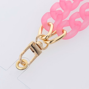 PANAMA Phone lanyard, Phone pendant / cord length 40cm (20cm in the loop) / on wrist - roosa
