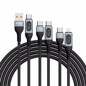 Dudao USB Type C - Lightning кабель быстрая зарядка PD 20W 1m чёрный (L7MaxL)