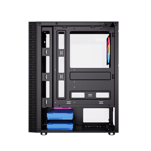 Gembird Fornax 2500 ARGB Gaming ATX Midi Tower tagavalgustusega must arvutikorpus