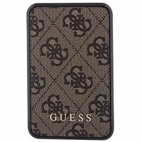 Guess Powerbank 18W GUPB10DP4GEGW 10000mAh pruun/pruun 4G nahast metallist logo