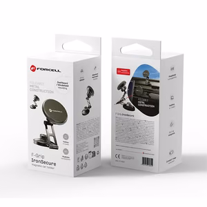 Magnetic car phone hoidja compatible with Magsafe Forcell F-Grip IronSecure windshield / dashboard must