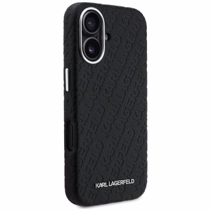 Karl Lagerfeld FW Stamped Karl MagSafe iPhone 16 Case - Black