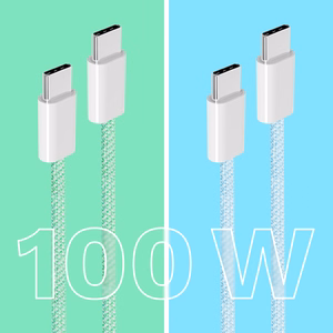Krüger&Matz Basic USB-C–USB-C kaabel, 100 W, 1,5 m, sinine