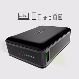 Powerbank SBS 20000mAh 65W PD AFC USB-C USB-A sülearvutile, tahvelarvutile, nutitelefonile - must