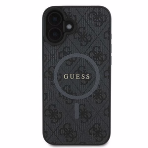 Guess 4G Ring Classic Logo MagSafe ümbris jaoks iPhone 16 Plus - must