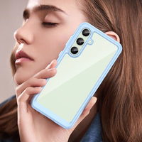 Outer Space Ümbris with Gel Frame jaoks Samsung Galaxy S24 FE - sinine