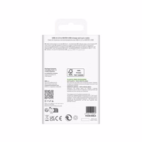 Puro TPE 12W USB-A - microUSB 1m Kaabel - must