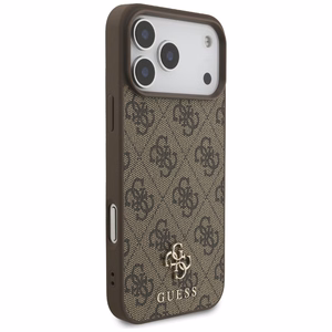 Guess 4G Small Classic Logo MagSafe Ümbris jaoks iPhone 17 Pro Max - Brown