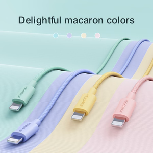 Joyroom Colorful S-2030M13 кабель USB-A Lightning 2.4A 2м - розовый