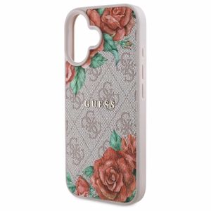 Guess GUHMP16SP4ROPEMCP iPhone 16 6.1" roosa/roosa hardcase 4G Flowers Print MagSafe