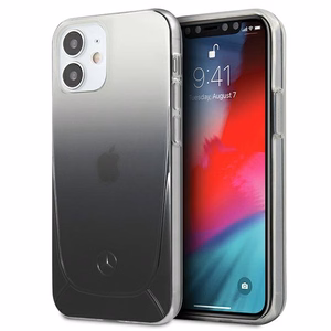 Mercedes Läbipaistev Line ümbris iPhone 12 mini jaoks - must