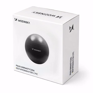 Wozinsky WGB65BB võimlemise treeningpall 65 cm - must
