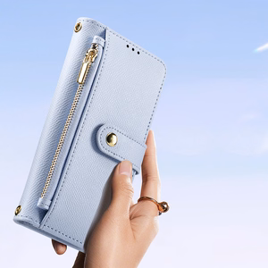 Dux Ducis Lawa Leather Ümbris jaoks iPhone 15 Pro - Sinine