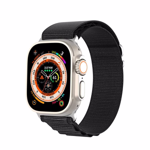 DUX DUCIS strap GS nylon jaoks Apple Watch 42 / 44 / 45 / 49 mm must