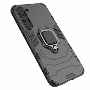 Ring Armor ümbris jaoks Samsung Galaxy S23+ armored cover magnetic holder ring must