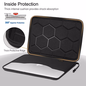 Tech-Protect Hardpouch jaoks 15-16 Laptops - must and oranž