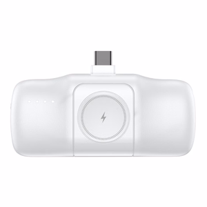 Wozinsky WF16-YCS 5000mAh 15W USB-C mini-toiteallikas sisseehitatud USB-C kaabliga ja Apple Watchi laadijaga - valge