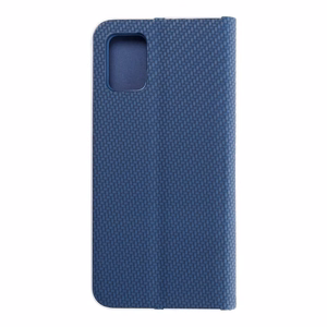 Flip чехол для Samsung A51 Luna Book Carbon синий