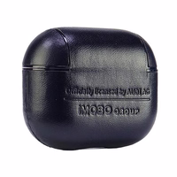 Audi Leather Big Logo Ümbris jaoks AirPods 3 - must