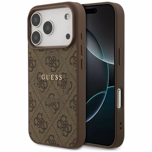 Guess 4G Ring Classic Logo MagSafe Ümbris jaoks iPhone 17 Pro - Brown
