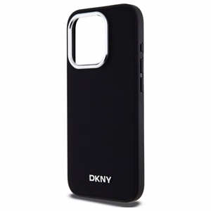 DKNY Plain Logo MagSafe iPhone 15 Pro Ümbris - Must