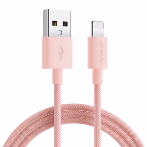 Joyroom Colorful Data Kaabel S-2030M13 USB-A / Lightning 2.4A 2m - roosa