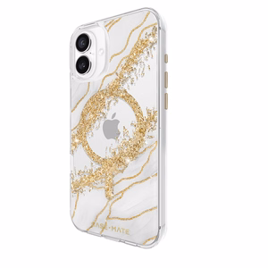 Case-Mate Karat MagSafe ümbris seadmele iPhone 16 Plus, Granite mustriga
