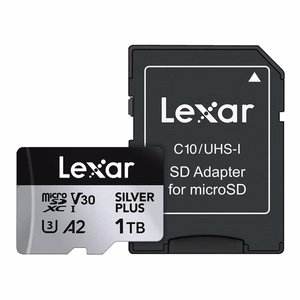 Карта памяти Lexar High-Performance Silver Plus microSDXC 1 ТБ + адаптер