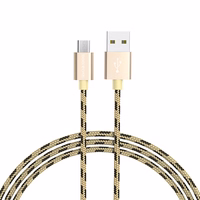 Borofone Kaabel BX24 Ring Current - USB to Micro USB - 2,4A 1 metre kuldne