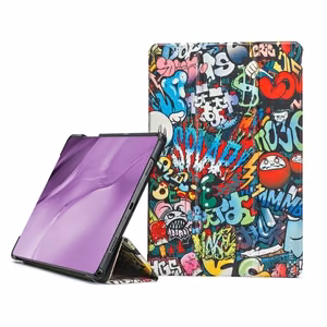 Ümbris Reach Smart Leather Samsung X110/X115 Tab A9 8.7/X130/X135 Tab A11 8.7 graffiti