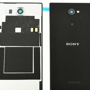 Задняя крышка для Sony D2303 Xperia M2 чёрная Оригинал (б/у Grade B)