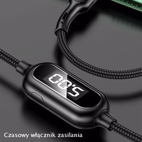 USAMS Kaabel punutud U48 lightning 1,2m 2A Fast Charging LED must SJ423USB01 (US-SJ423)