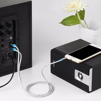 Vention 3.5mm Male to 2RCA Male Audio Cable 5M must Metal Type