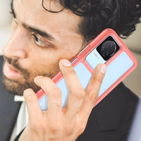 Outer Space Case Xiaomi Poco F4 5G kate paindliku raamiga punane