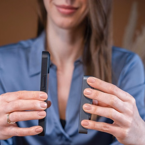 3mk Smoke MagCase Samsung Galaxy S25 jaoks valge-läbipaistev