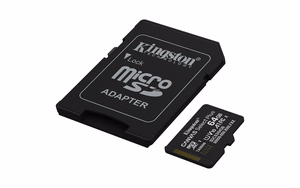 Kingston *microSD 64GB Canvas Select+ G3 150MB/s Adapt