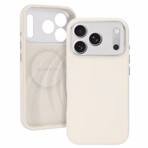 Liavec Silk Shield чехол с металлической рамкой камеры для Iphone 17 Pro бежевый