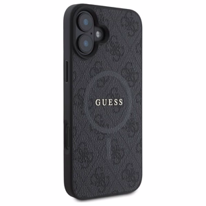 Guess 4G Ring Classic Logo MagSafe ümbris jaoks iPhone 16 - must