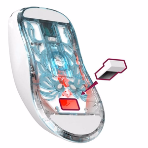 Juhtmevaba hiir DEFENDER FAME GM-516 RF+BT 10000DPI 6P valge