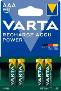 VARTA rechargeable battery R3 (AAA) 1000 mAh ready to use 4 pcs