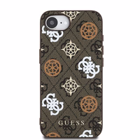 Guess PU 4G Peony ümbris with MagSafe jaoks iPhone 16e - brown
