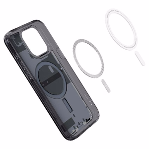 Spigen Ultra Hybrid Mag Ümbris with MagSafe jaoks iPhone 15 Pro - Dark hall (Zero One Pattern)