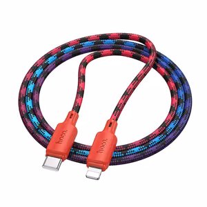 Kaabel USB C to Lightning Hoco PD 27W 1 m X116 gradient punane