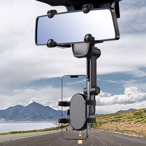 Car Phone Hoidja jaoks Rearview Mirror - must