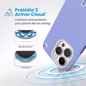 Speck Presidio2 Pro MagSafe'i ja ClickLocki toega ümbris iPhone 16 Pro Maxile, Future Lavender/Cassis Purple